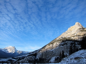 On the way to Grotto Canyon near Canmore