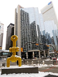 There are also many sculptures outside the buildings ... and none are defaced with graffiti or adorned with traffic cones 