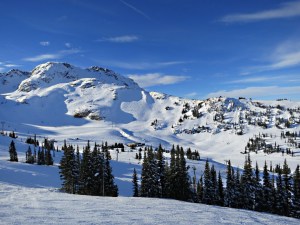 Reaching the top of the gondola and looking across to the next peak