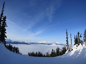 In places the run narrows