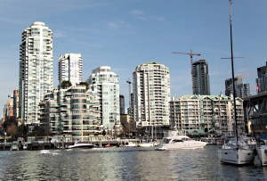 Looking across the Yaletown