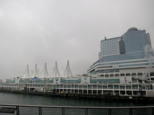 Exhibition Centre East at Canada Place, built to represent an ocean liner .... and all closed up on Family Day