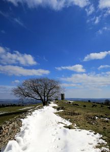 Deeps snow drifts reduced in height but will still be around for a while to come.