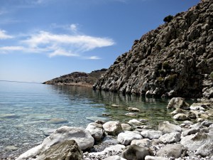 Peace and quiet on the beach at Lapathos Bay