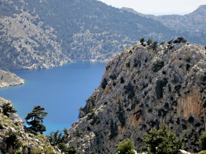 First glimpse of Lapathos Bay, usually known as Agios Vasilios