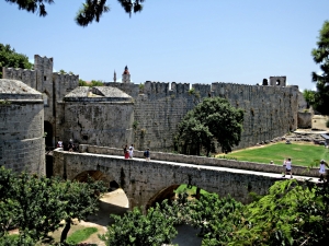 One of the main entrances to the walled city with typical Crusader crenellations