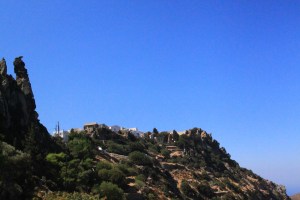 Lava pinnacle like a beaked creature haughtily keeping watch haughtily 