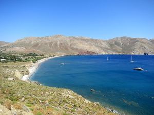 Eristos Beach, the end of the path and a refreshing swim in prospect