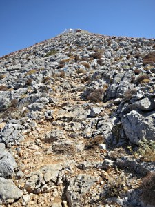The last section up to the monastery on the summit