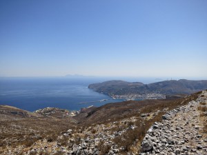 The top of the stone-paved Italian Path heading towards Pothia