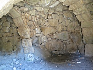 The arches inside one of the houses