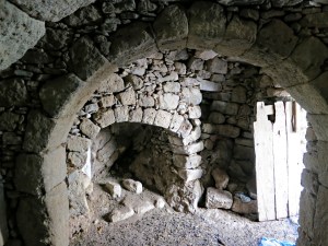 One of the rooms inside the Siones monastery