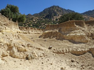 In the fissure looking up to Parletia