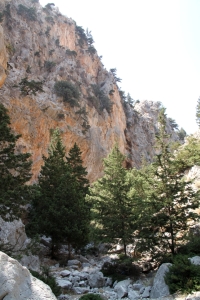 The bottom end of the Vasilios Gorge