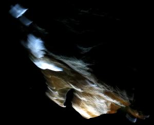 Creamy calcite overhead