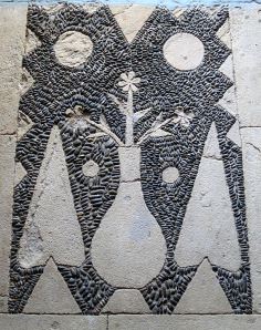 Part of the Hochlakos pebble-mosaic floor