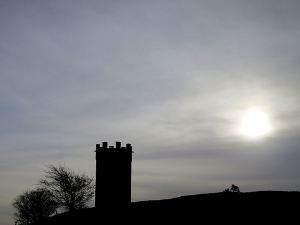 ..... and then looking back and the sun has been all but obscured by rapidly advancing stratus cloud