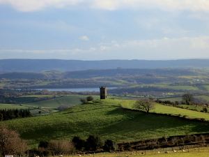 Dropping back down towards the Folly Tower 