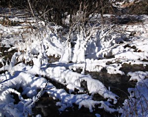 Like gel on a spiky hairstyle