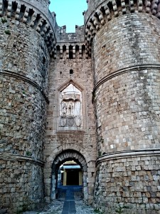 One of the gates through the walls of the Crusader city