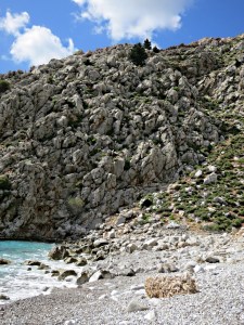 Looking towards the climb back up to the top