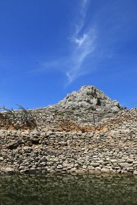 Looking across the pond from my new perch
