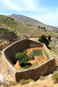 Very well tended kitchen garden at the Zoodohou monastery