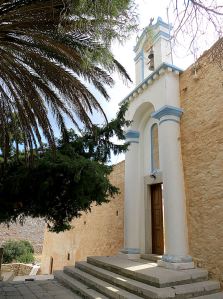 The imposing entrance to the inner compound of Roukouniotis monastery
