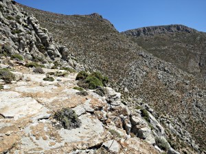 Reaching the flat slabs of The Terrace