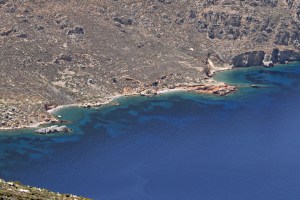 Zooming in on the beach at Despoti To Nero, my original destination and now a very tempting prospect