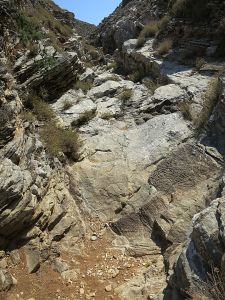 One of the inclined slab falls