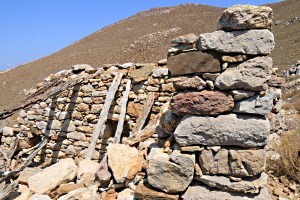 Random stone in the corner wall