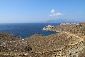 Looking from the col across the area to be exploredd