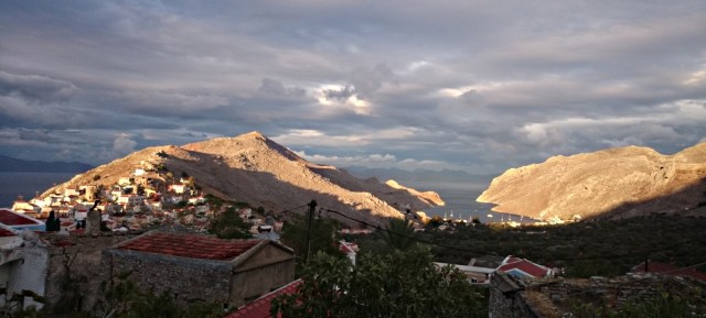 Dramatic view the following evening