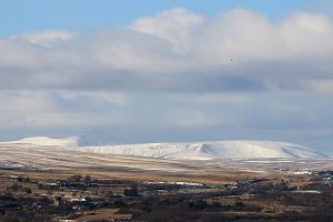 Zooming in on the core of the Brecon Beacons, enticing but miles away
