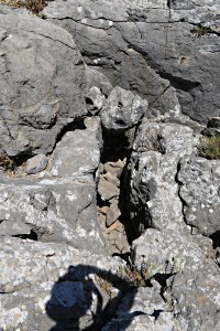 Photographer on the lip of the fissure