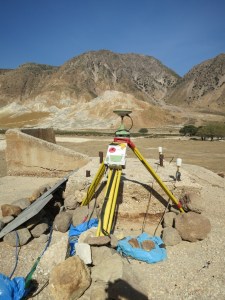 More sophisticated monitoring equipment in the middle of the caldera