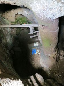 .... with its central pillar carved out of the rock