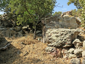 ...... circumventing dried up waterfalls down rocky outcrops
